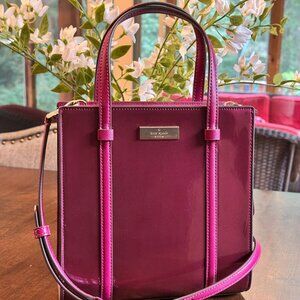 Kate Spade Kenzie Small Tote Crossbody In Dark Raspberry KI956 Holiday